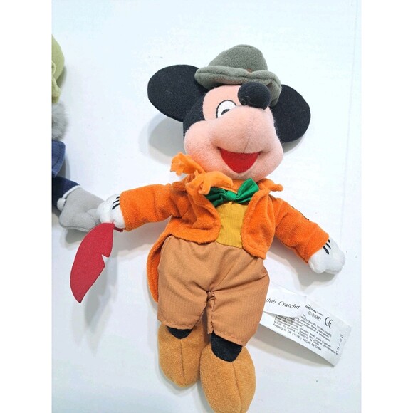 Disney Mickey's Christmas Carol Scrooge McDuck Bob Crachit Mouse Plush 11" Set - Picture 3 of 7